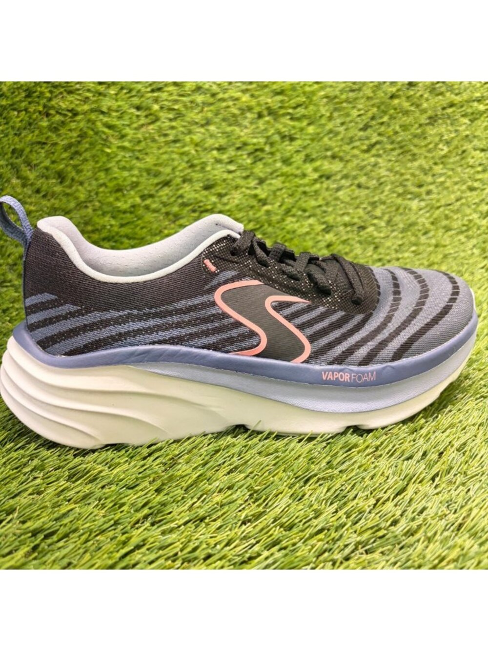 Skechers D'Lux Vapor-Cool Breeze Womens Size 7 Blue Black Running Shoes Sneakers